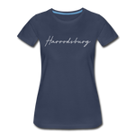 Harrodsburg Cursive Women's T-Shirt - navy