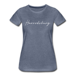 Harrodsburg Cursive Women's T-Shirt - heather blue