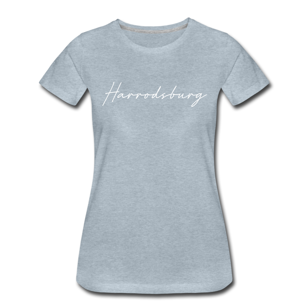 Harrodsburg Cursive Women's T-Shirt - heather ice blue