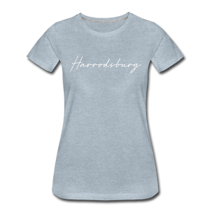 Harrodsburg Cursive Women's T-Shirt - heather ice blue