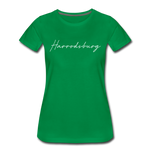 Harrodsburg Cursive Women's T-Shirt - kelly green