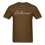 Hillview Cursive T-Shirt - brown