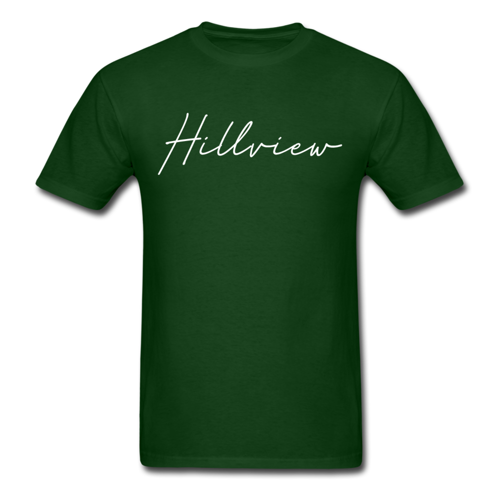 Hillview Cursive T-Shirt - forest green