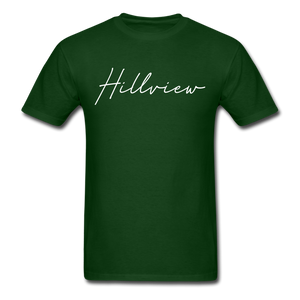 Hillview Cursive T-Shirt - forest green