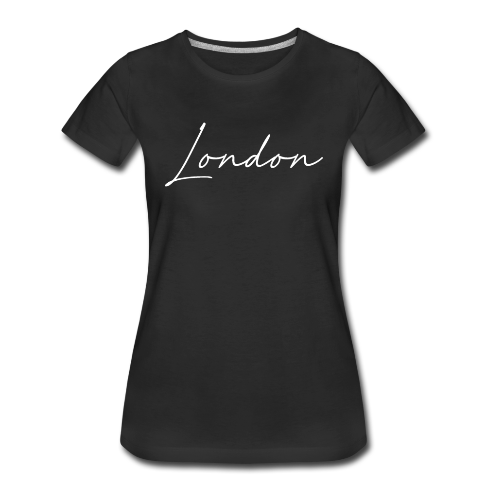 London Cursive Women's T-Shirt - black