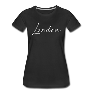 London Cursive Women's T-Shirt - black