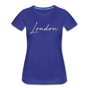 London Cursive Women's T-Shirt - royal blue