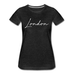 London Cursive Women's T-Shirt - charcoal gray