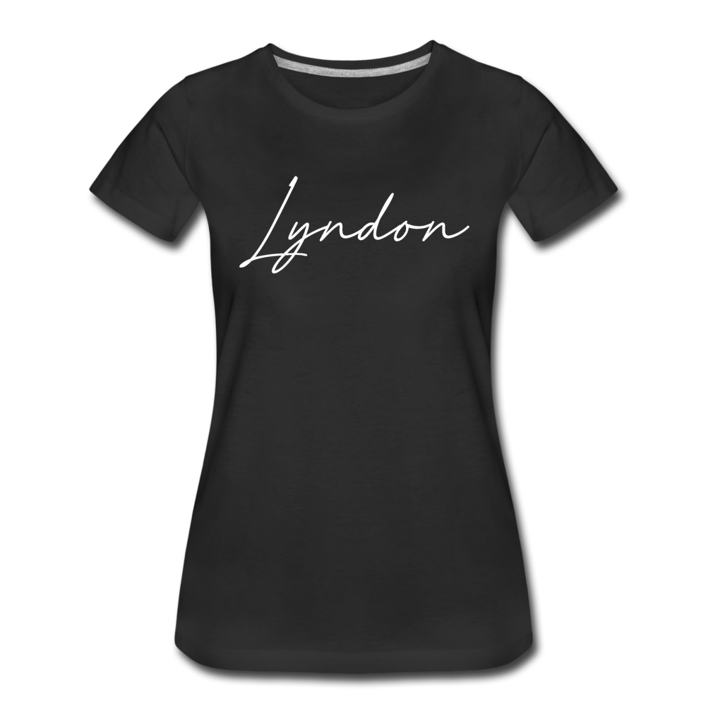 Lyndon Cursive Women's T-Shirt - black