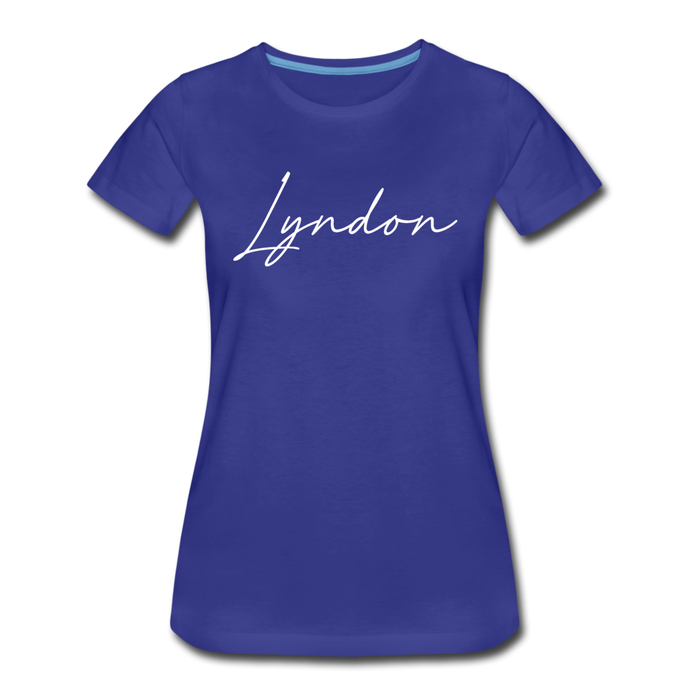 Lyndon Cursive Women's T-Shirt - royal blue