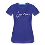 Lyndon Cursive Women's T-Shirt - royal blue