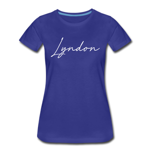 Lyndon Cursive Women's T-Shirt - royal blue