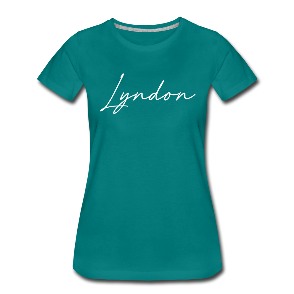 Lyndon Cursive Women's T-Shirt - teal