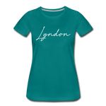 Lyndon Cursive Women's T-Shirt - teal