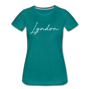 Lyndon Cursive Women's T-Shirt - teal