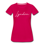 Lyndon Cursive Women's T-Shirt - dark pink