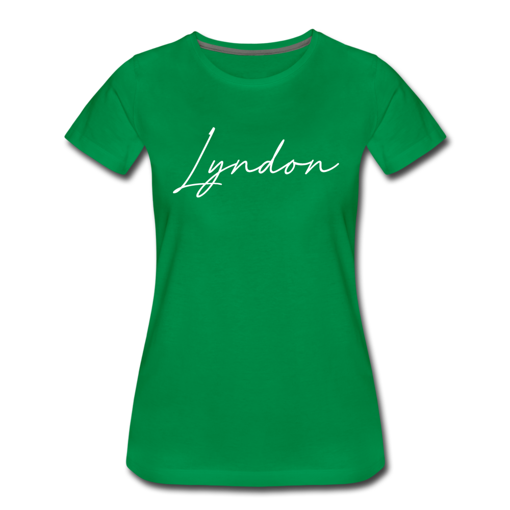 Lyndon Cursive Women's T-Shirt - kelly green