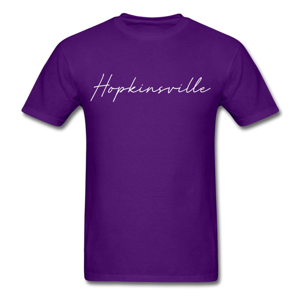 Hopkinsville Cursive T-Shirt - purple