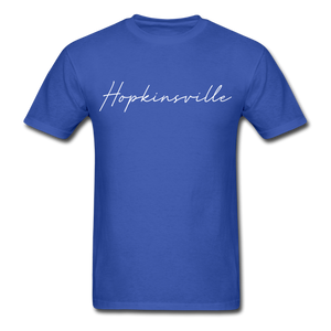 Hopkinsville Cursive T-Shirt - royal blue