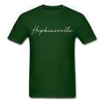 Hopkinsville Cursive T-Shirt - forest green