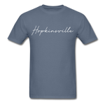 Hopkinsville Cursive T-Shirt - denim