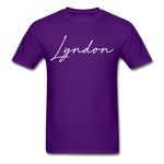 Lyndon Cursive T-Shirt - purple