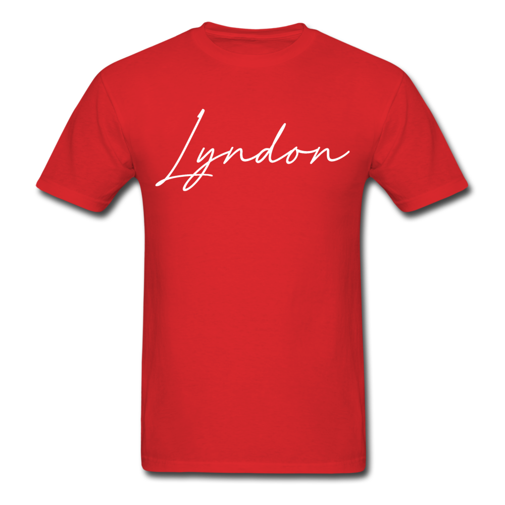 Lyndon Cursive T-Shirt - red