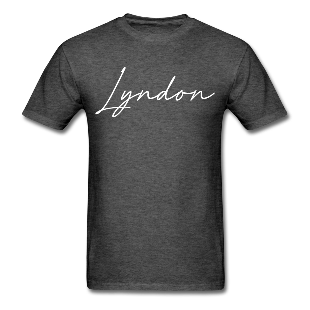 Lyndon Cursive T-Shirt - heather black