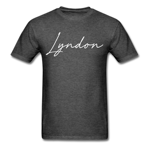 Lyndon Cursive T-Shirt - heather black