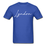 Lyndon Cursive T-Shirt - royal blue