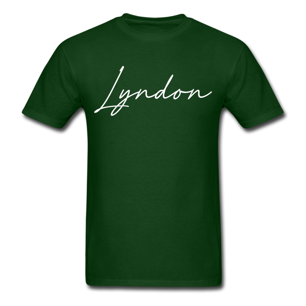 Lyndon Cursive T-Shirt - forest green