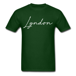 Lyndon Cursive T-Shirt - forest green