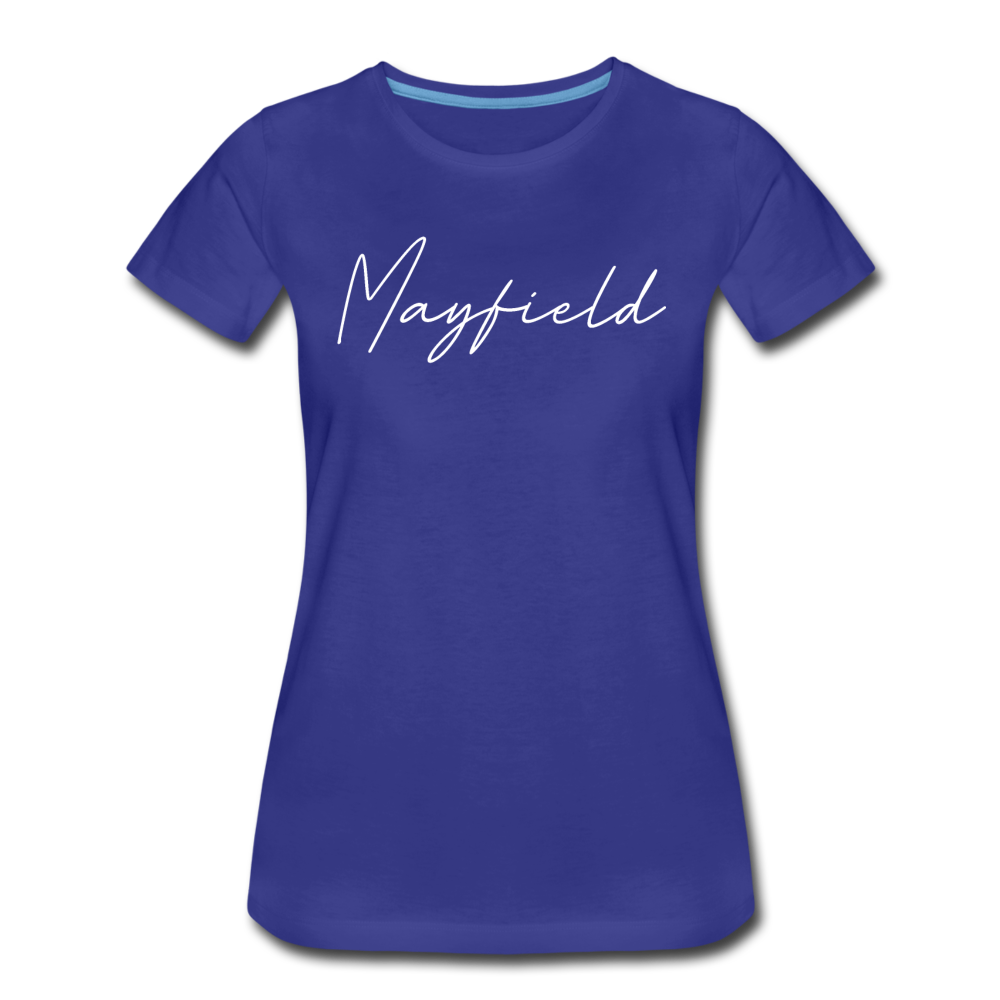 Mayfield Cursive Women's T-Shirt - royal blue