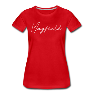 Mayfield Cursive Women's T-Shirt - red