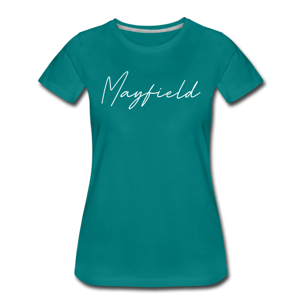 Mayfield Cursive Women's T-Shirt - teal