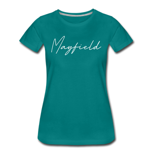 Mayfield Cursive Women's T-Shirt - teal