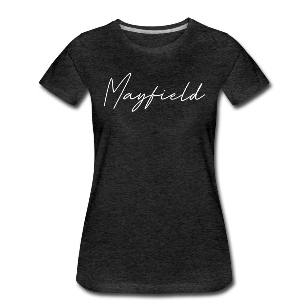 Mayfield Cursive Women's T-Shirt - charcoal gray