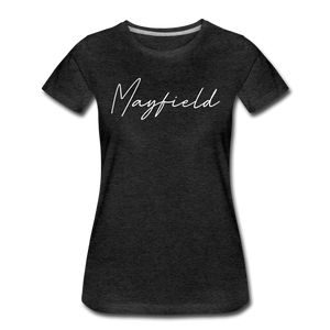 Mayfield Cursive Women's T-Shirt - charcoal gray