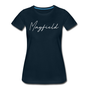 Mayfield Cursive Women's T-Shirt - deep navy