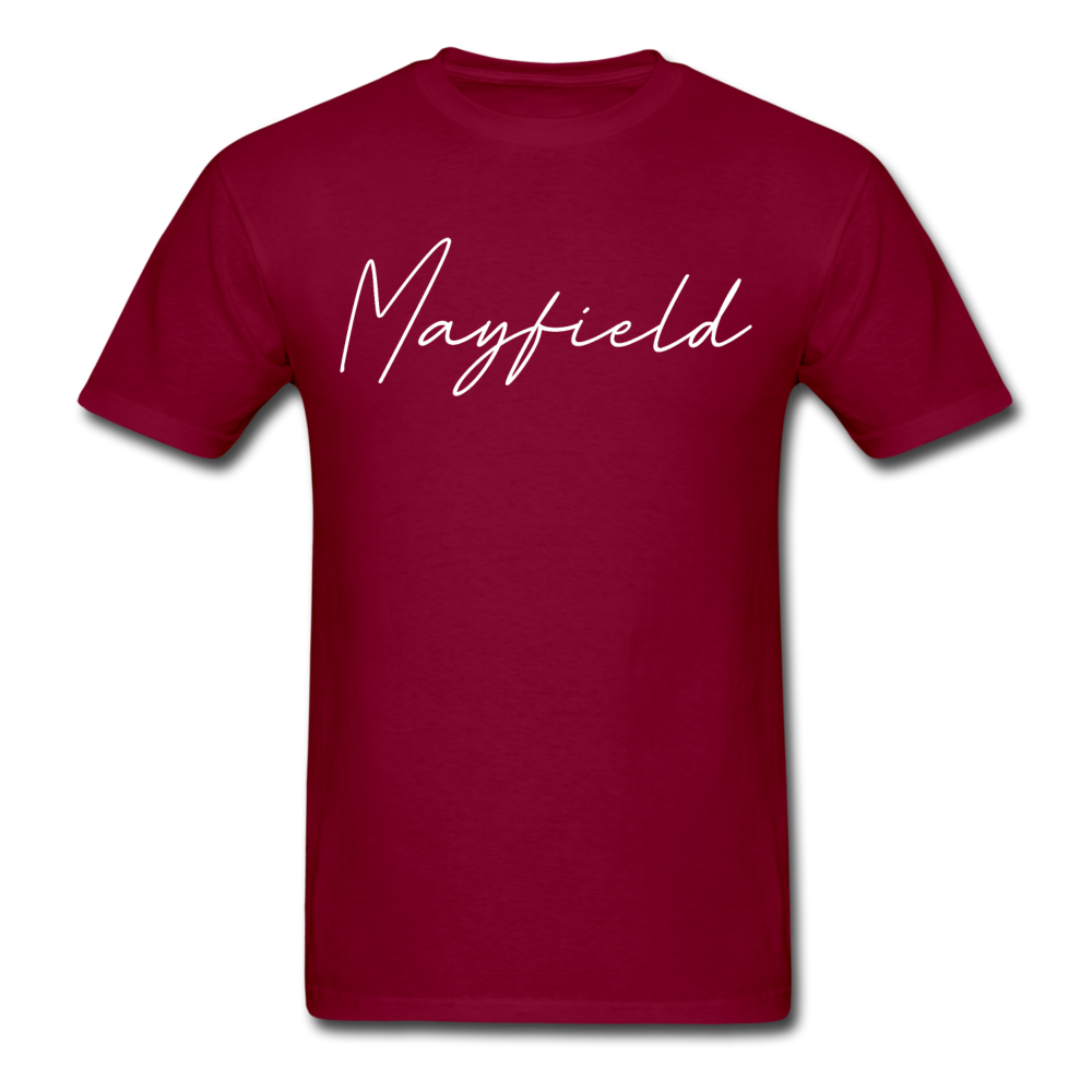 Mayfield Cursive T-Shirt - burgundy