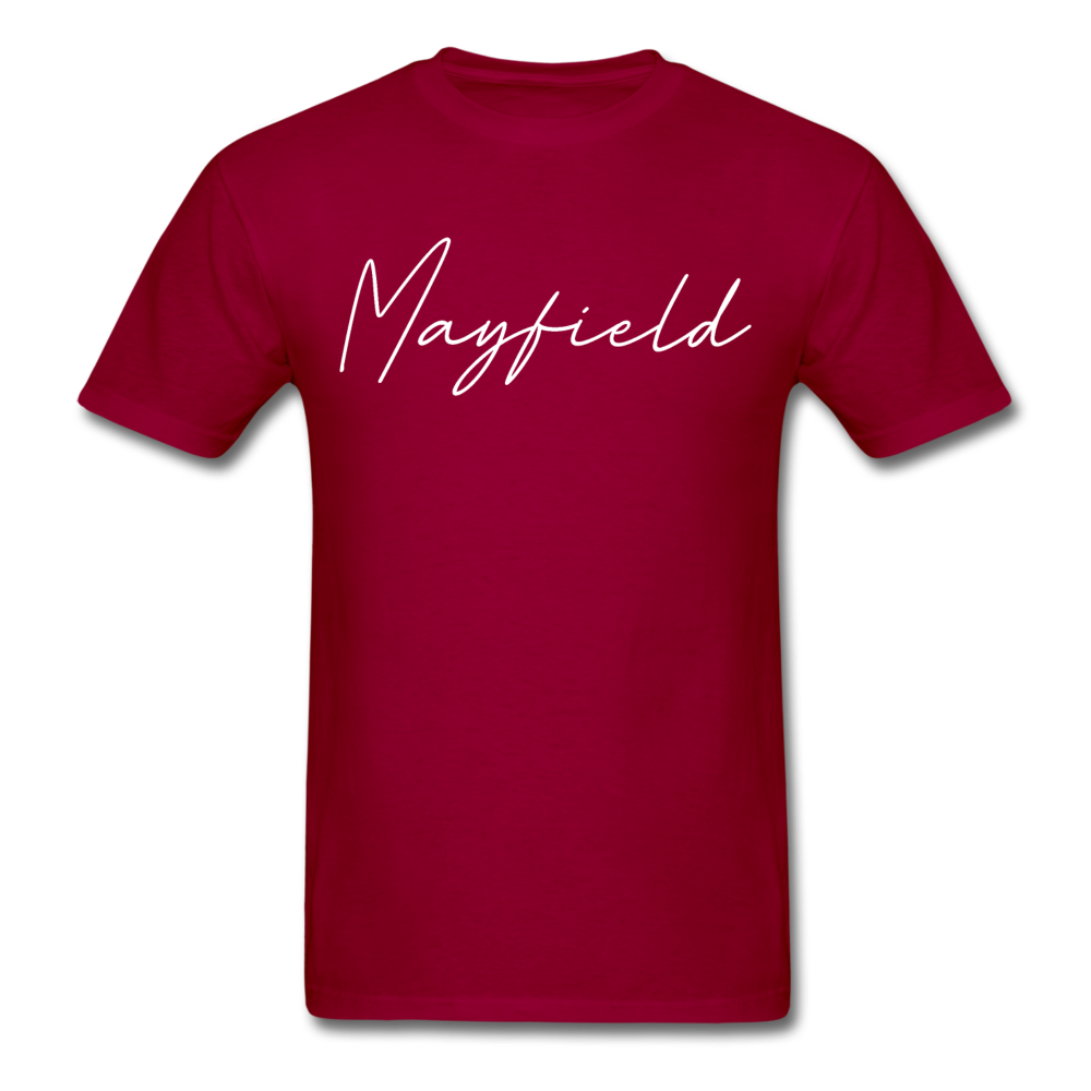 Mayfield Cursive T-Shirt - dark red