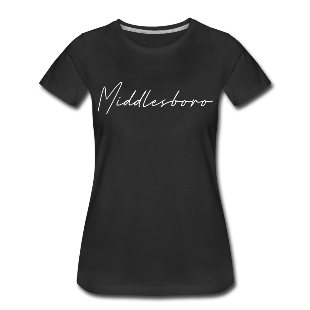 Middlesboro Cursive Women's T-Shirt - black