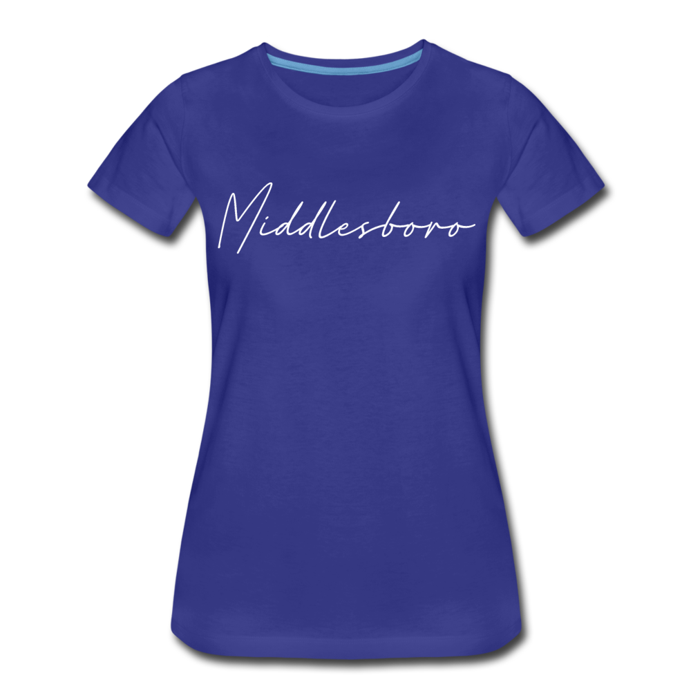 Middlesboro Cursive Women's T-Shirt - royal blue