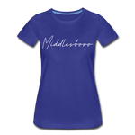 Middlesboro Cursive Women's T-Shirt - royal blue