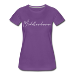 Middlesboro Cursive Women's T-Shirt - purple