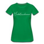 Middlesboro Cursive Women's T-Shirt - kelly green