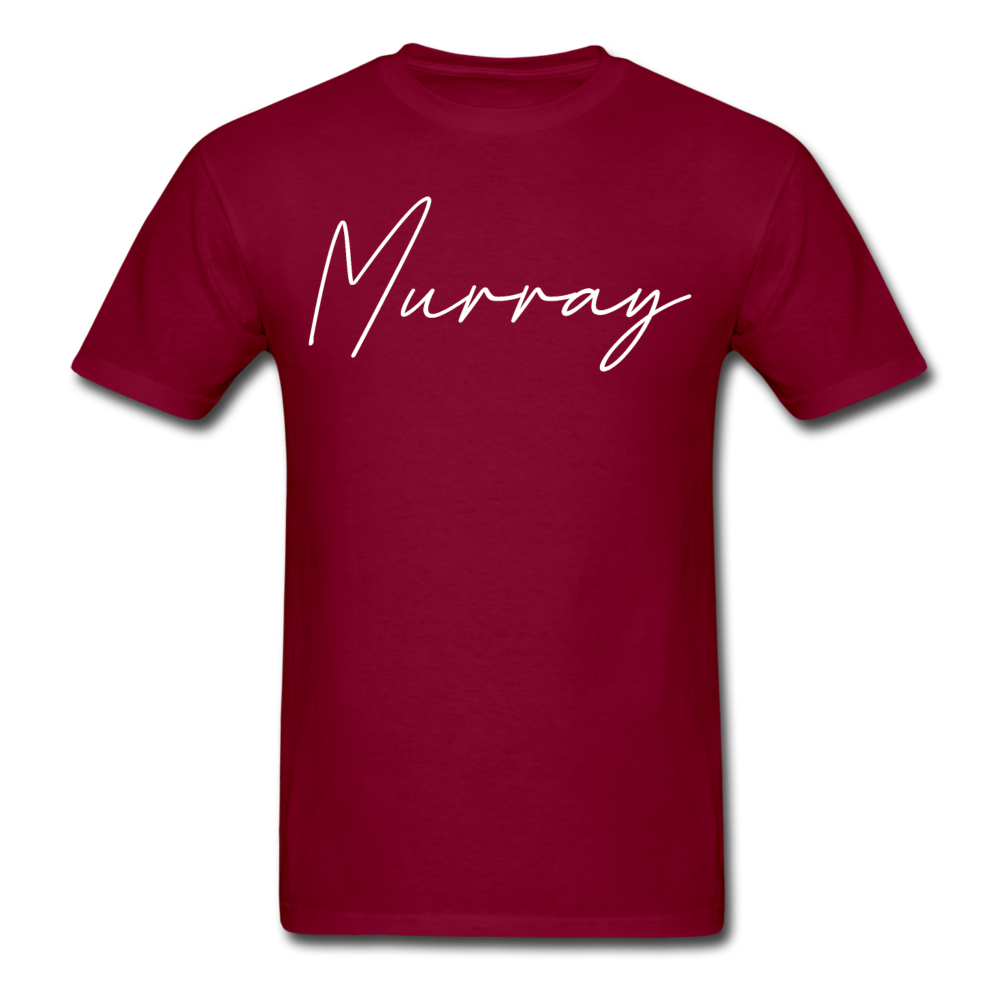 Murray Cursive T-Shirt - burgundy