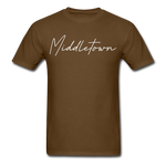 Middletown Cursive T-Shirt - brown