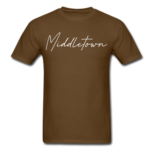 Middletown Cursive T-Shirt - brown