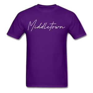 Middletown Cursive T-Shirt - purple